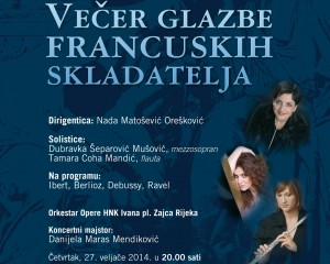 NEODOLJIVA „VEČER GLAZBE FRANCUSKIH SKLADATELJA“