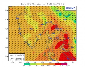 U četvrtak ujutro orkanska bura od Senja do Krčkog mosta