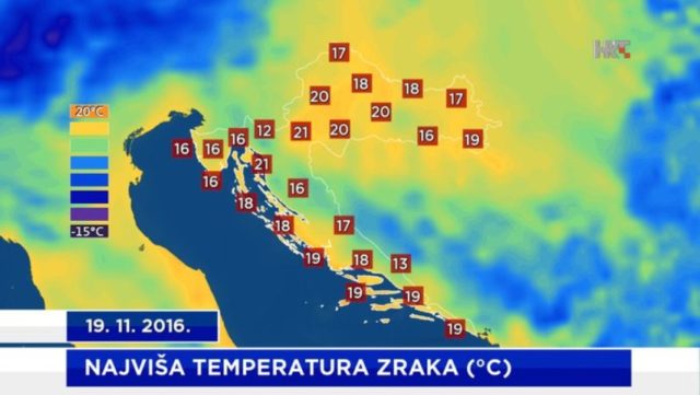 Studeni uz 20 °C!