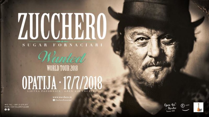 Krenula prodaja ulaznica za koncert Zucchera 17. srpnja 2018. u Opatiji