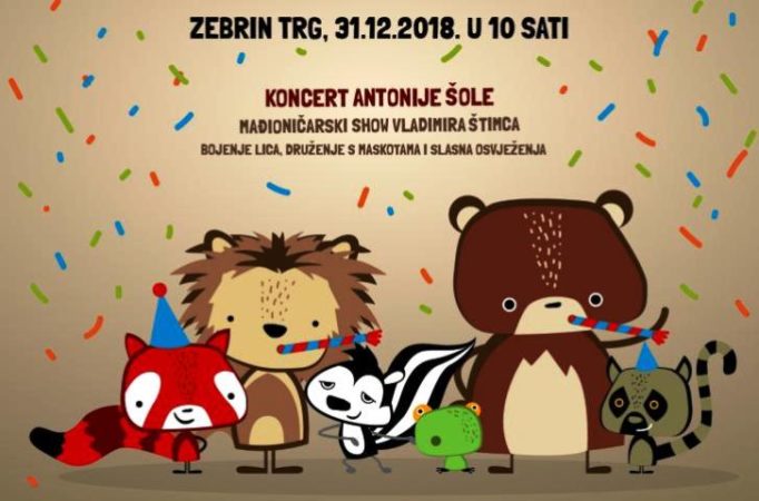 Ispraćaj Stare godine u zoološkom vrtu grada Zagreba