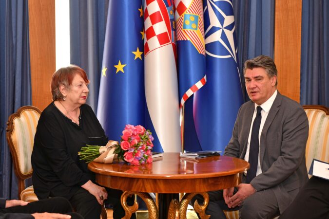 Predsjednik Republike Zoran Milanović primio je povjesničarku umjetnosti Snješku Knežević