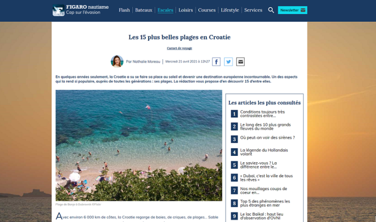 Hrvatska Francuzima jedna od najpoželjnijih ljetnih turističkih destinacija
