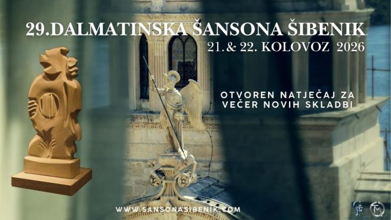 Otvoren natječaj za Šansonu u Šibeniku, “Ostajemo bastion dalmatinske pisme”