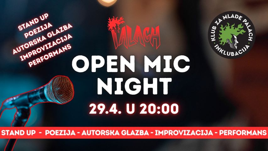 Mixed open mic večer u Klubu Palach