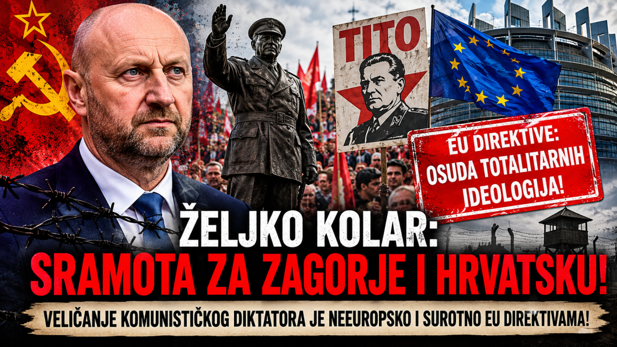 SDP-ov župan Željko Kolar veliča komunističkog diktatora: Sramota za Zagorje i europsku Hrvatsku!