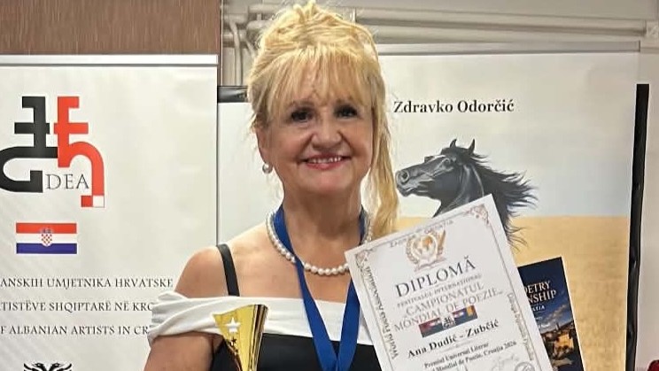 Ani Dudić Zubčić nagrada književne akademije na Svjetskom prvenstvu u poeziji