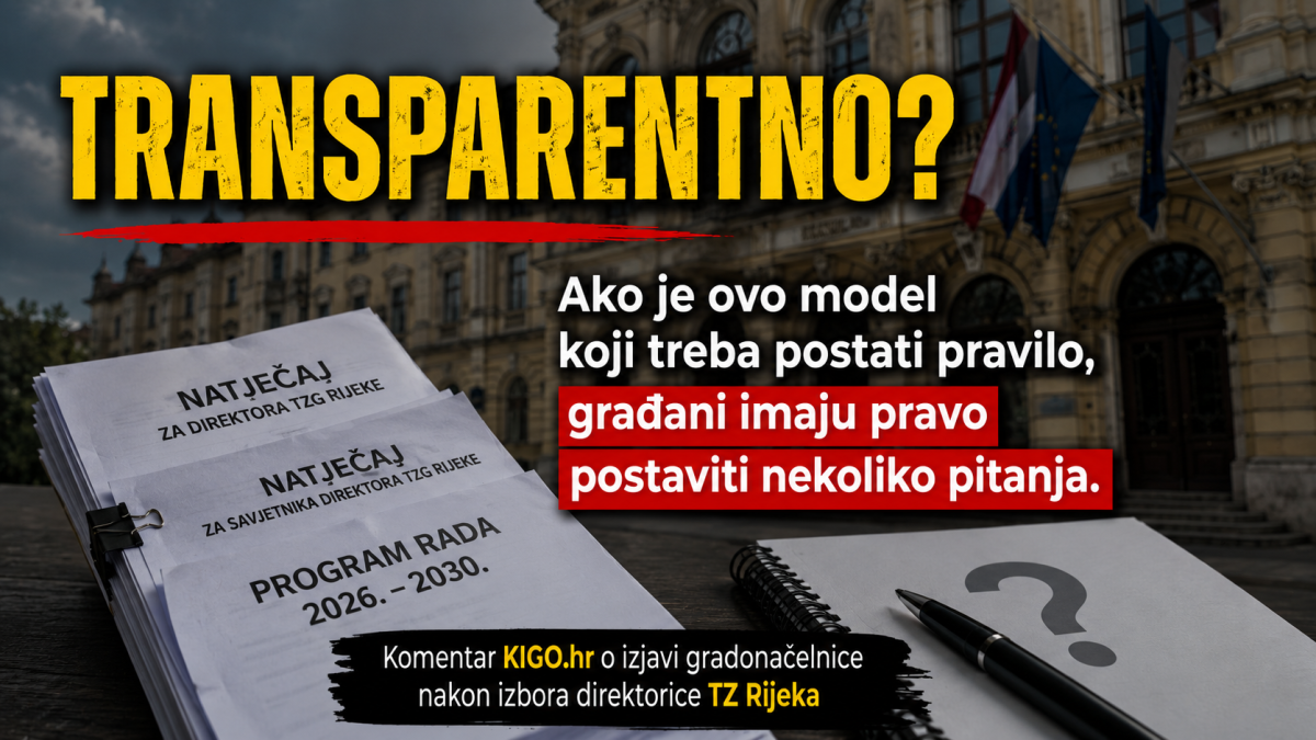 Ako je ovo primjer transparentnosti, građani Rijeke imaju pravo pitati – što onda nije transparentno?