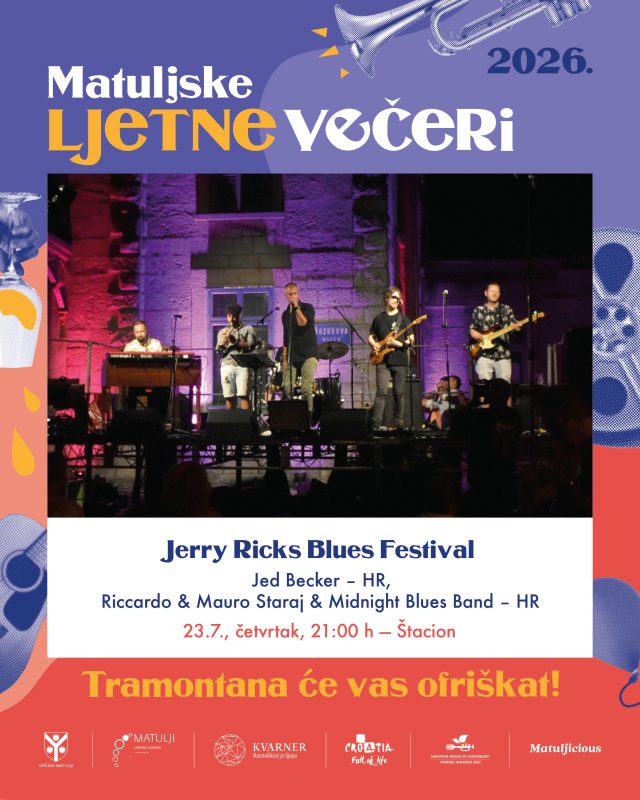 JERRY RICKS BLUES FESTIVAL PONOVNO STIŽE U MATULJE -23.07.2026. s početkom u 21:00h