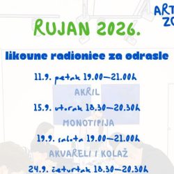 Likovni rujan u Artsada Zone-u