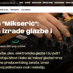 Radionica izrade glazbe i DJ-inga za srednjoškolce